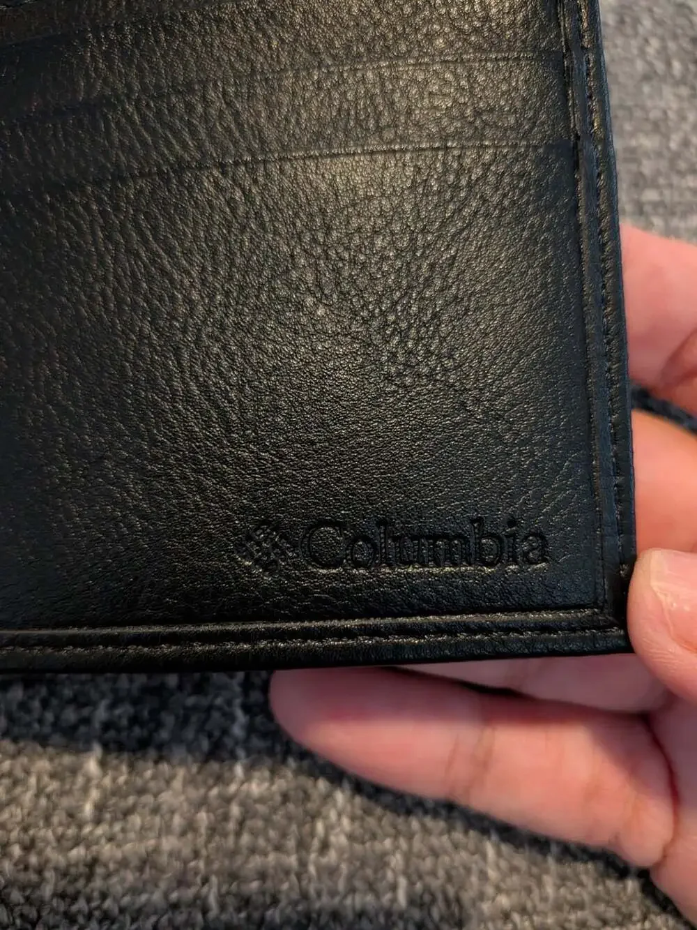 Columbia Slimfold Wallet Black Leather